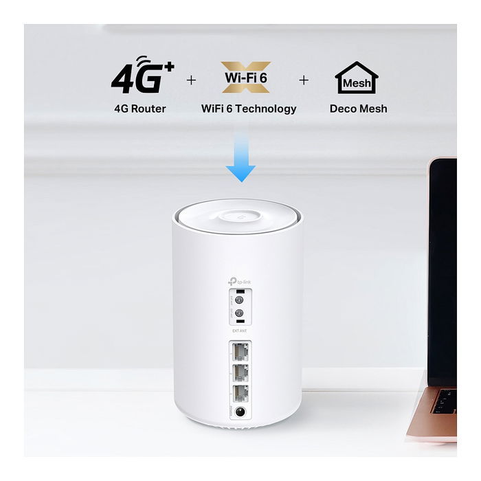 TP-Link Deco X50-4G Enrutador de Malla Wi-Fi 6 Doble Banda con Conectividad 4G Blanco TP-Link Deco X50-4G Enrutador de Malla Wi-Fi 6 Doble Banda con Conectividad 4G Blanco