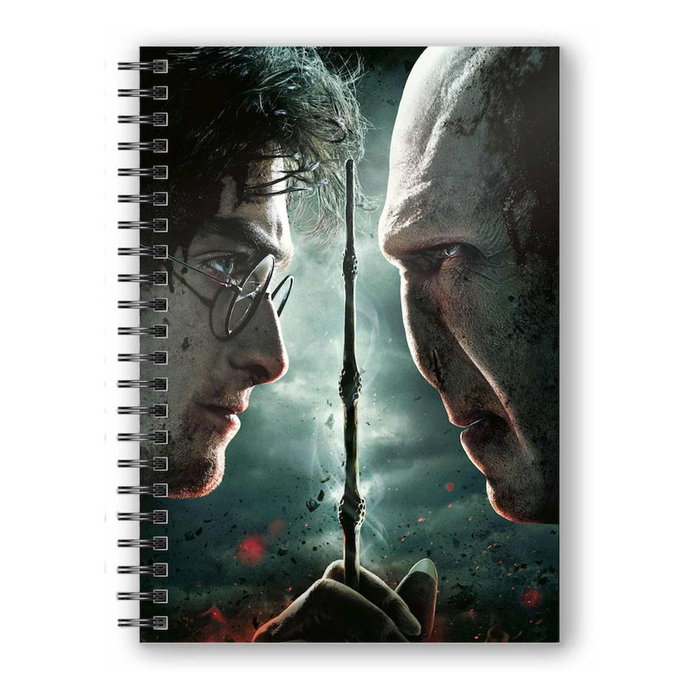 SD Toys Libreta de Espiral con Efecto 3D Harry Potter vs. Voldemort A5