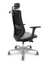 PIQUERAS Y CRESPO Silla de oficina Mardos, Sincro/Traslack, Gris/Negro
