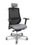 PIQUERAS Y CRESPO Silla de oficina Mardos, Sincro/Traslack, Gris/Negro