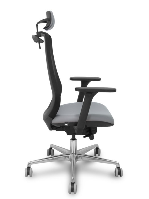 PIQUERAS Y CRESPO Silla de oficina Mardos, Sincro/Traslack, Gris/Negro