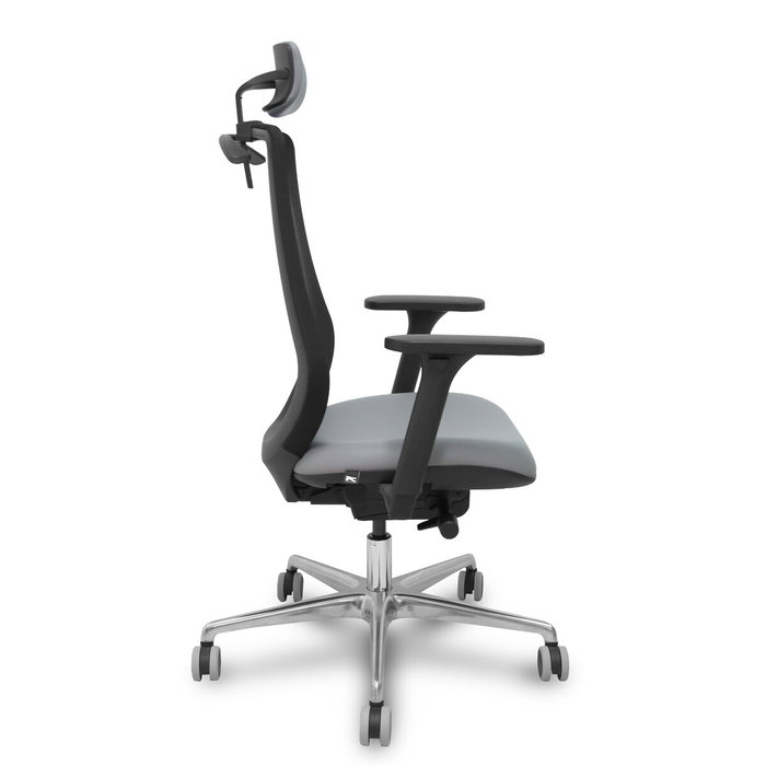 PIQUERAS Y CRESPO Silla de oficina Mardos, Sincro/Traslack, Gris/Negro