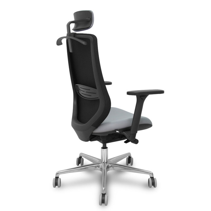 PIQUERAS Y CRESPO Silla de oficina Mardos, Sincro/Traslack, Gris/Negro