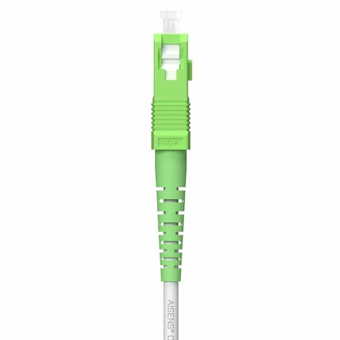 Aisens Latiguillo de Fibra Óptica G657A2 3.0 9/125 SMF Simplex 80m Blanco SC/APC-SC/APC