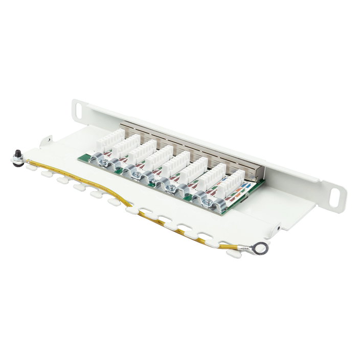 GoodConnections Patchpanel 10" Cat. 6 8-P. 0,5U Blanco GoodConnections Patchpanel 10" Cat. 6 8-P. 0,5U Blanco