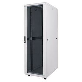 Intellinet 713023 Bastidor de Red Rack 36U Gris 800 x 800 x 1766 mm, 1500 kg Capacidad, Puerta de Cristal, Patas Ajustables, IP20, Certificación UL y Gost-R