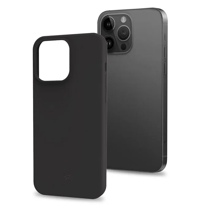 Celly Funda para iPhone 15 Pro Max (6.7") Negro Cromo1056BK