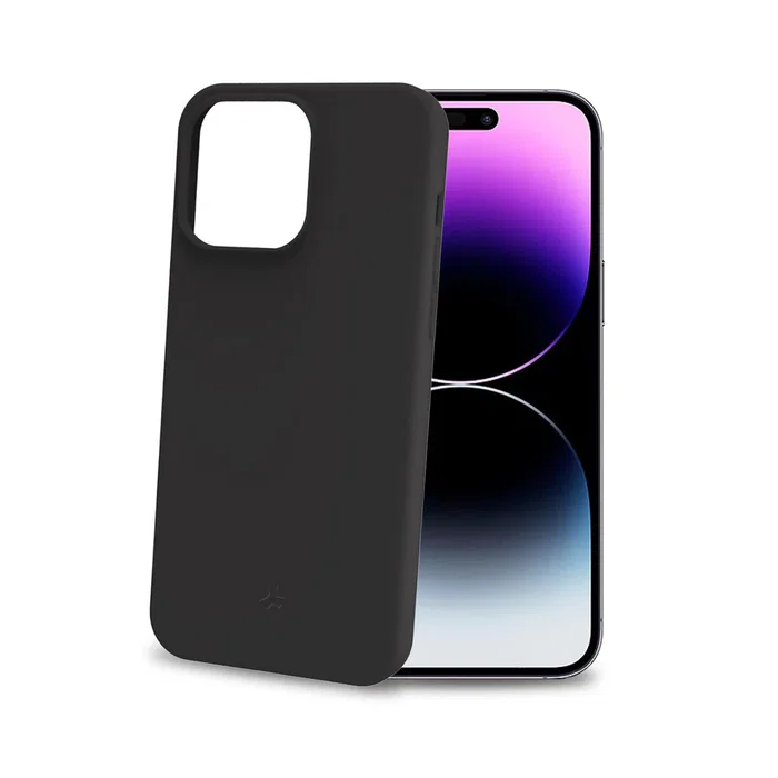 Celly Funda para iPhone 15 Pro Max (6.7") Negro Cromo1056BK