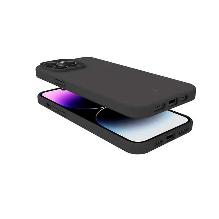 Celly Funda para iPhone 15 Pro Max (6.7") Negro Cromo1056BK