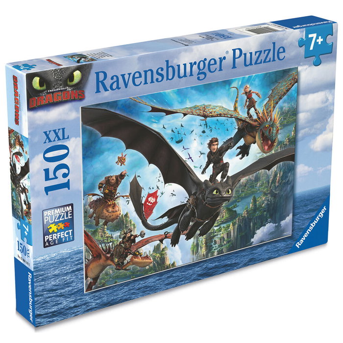 Ravensburger Puzzle Como Entrenar a tu Dragón XXL 150 Piezas 49x36cm Edad +6 Años Ravensburger Puzzle Como Entrenar a tu Dragón XXL 150 Piezas 49x36cm Edad +6 Años