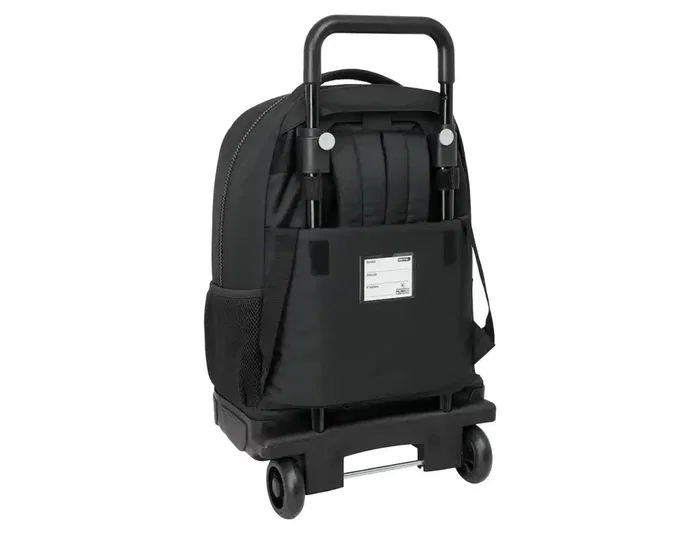 Mochila Escolar con Ruedas Munich Topo Negro 33 x 45 x 22 cm
