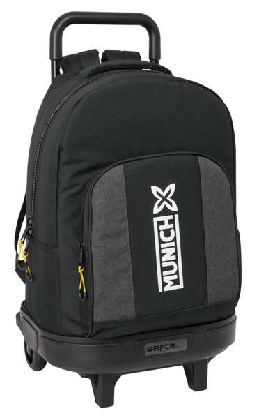 Safta Mochila Grande con Ruedas Munich Topo Compact Extraíble