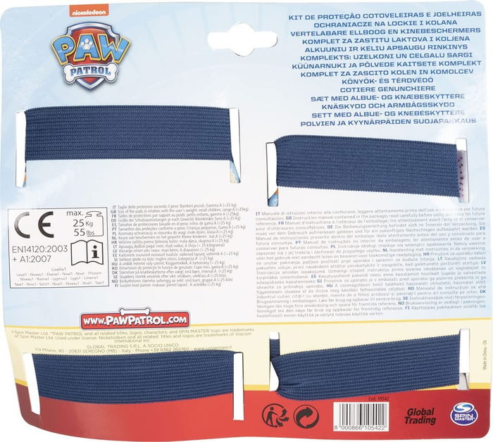 Sannysis CZ10542 Kit Protección Codos y Rodillas Niño I149 Talla XS 3-6 Años