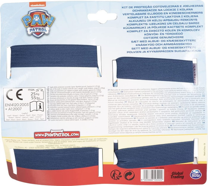 Sannysis CZ10542 Kit Protección Codos y Rodillas Niño I149 Talla XS 3-6 Años