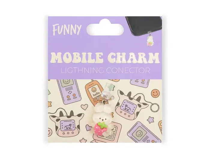 Wondee Charm Funny Protege y Decora tu Móvil con Conejito Blanco, Protege Puerto de Carga Tipo-C/Lightning del Polvo, Accesorio y Charm para Smartphone, Blanco Wondee Charm Funny Protege y Decora tu Móvil con Conejito Blanco, Protege Puerto de Carga Tipo-C/Lightning del Polvo, Accesorio y Charm para Smartphone, Blanco