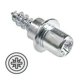 Italiana Ferramenta Tornillo 5,8X20 Zincado Para Soporte Flipper Rosca Madera D.4Mm