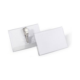 Durable Placas Identificativas con Pinza de Cocodrilo 54x90mm, 25 unidades