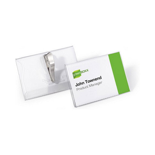 Durable Placas Identificativas con Pinza de Cocodrilo 54x90mm, 25 unidades Durable Placas Identificativas con Pinza de Cocodrilo 54x90mm, 25 unidades