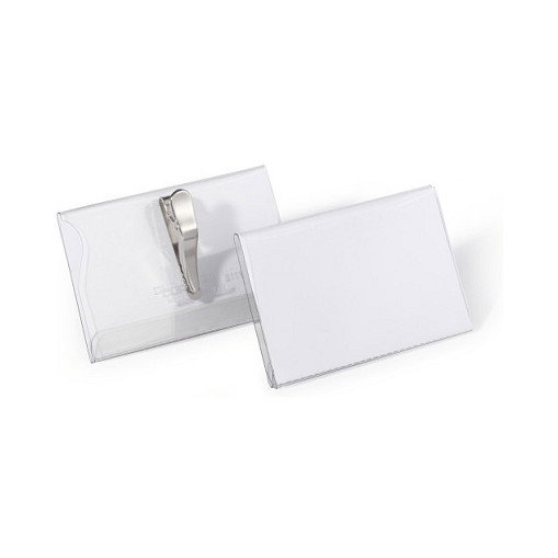 Durable Placas Identificativas con Pinza de Cocodrilo 54x90mm, 25 unidades Durable Placas Identificativas con Pinza de Cocodrilo 54x90mm, 25 unidades