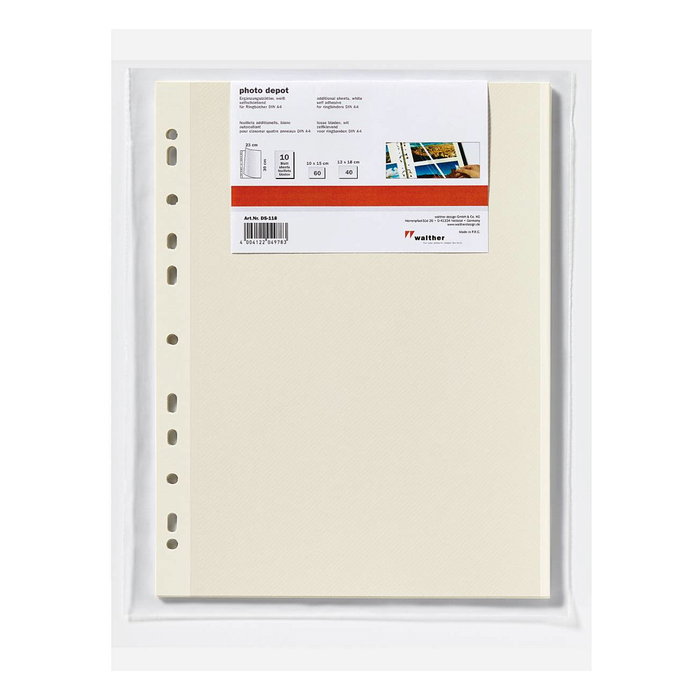 Walther Design DS-118 Álbum fotos autoadhesivo blanco 10 hojas 23x32 cm Walther Design DS-118 Álbum fotos autoadhesivo blanco 10 hojas 23x32 cm