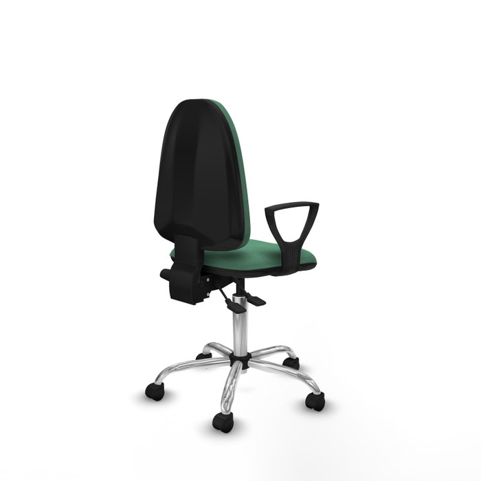 PIQUERAS Y CRESPO Silla de oficina Aýna Verde esmeralda con mecanismo Asincro