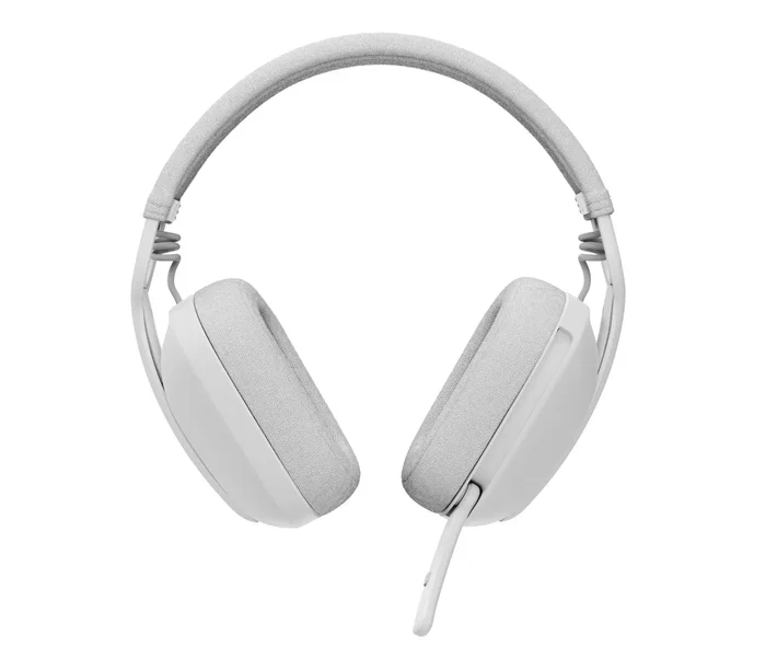 Logitech 981-001171 Auriculares Logitech Zone Vibe Wireless Bluetooth Diadema Inalámbricos Blanco para Llamadas y Música, Optimizados para Microsoft Teams
