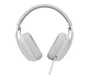 Logitech 981-001171 Auriculares Logitech Zone Vibe Wireless Bluetooth Diadema Inalámbricos Blanco para Llamadas y Música, Optimizados para Microsoft Teams