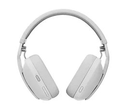 Logitech 981-001171 Auriculares Logitech Zone Vibe Wireless Bluetooth Diadema Inalámbricos Blanco para Llamadas y Música, Optimizados para Microsoft Teams