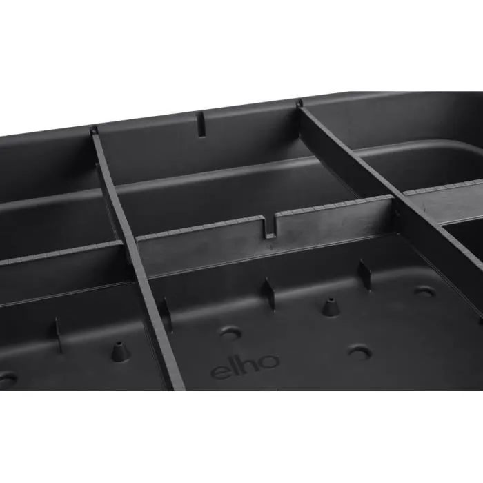 Elho Jardinera Green Basics Jardin De Cultivation L ELH8711904529581 - Negro - L 76 x B 57 x H 27 cm - 100% reciclado Elho Jardinera Green Basics Jardin De Cultivation L ELH8711904529581 - Negro - L 76 x B 57 x H 27 cm - 100% reciclado