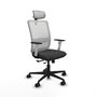 PIQUERAS Y CRESPO Silla de oficina Haches con mecanismo Sincro/Traslack Gris y Blanco