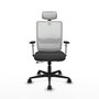 PIQUERAS Y CRESPO Silla de oficina Haches con mecanismo Sincro/Traslack Gris y Blanco