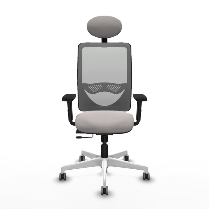 PIQUERAS Y CRESPO Silla de oficina Zulema Blanco y Gris