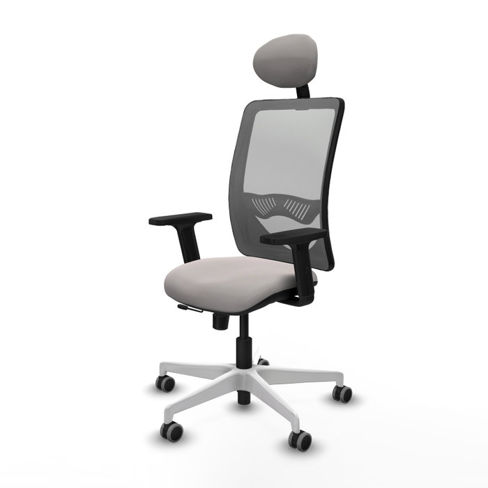 PIQUERAS Y CRESPO Silla de oficina Zulema Blanco y Gris