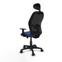 PIQUERAS Y CRESPO Silla de oficina Alocén, Mecanismo Sincro, Azul marino/Negro