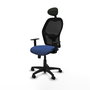 PIQUERAS Y CRESPO Silla de oficina Alocén, Mecanismo Sincro, Azul marino/Negro