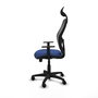 PIQUERAS Y CRESPO Silla de oficina Alocén, Mecanismo Sincro, Azul marino/Negro