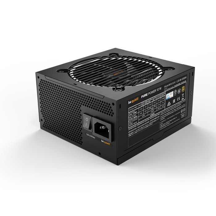 be quiet! PURE Power 12 M 1200W 80 PLUS Gold ATX 3.1 Modular Negra be quiet! PURE Power 12 M 1200W 80 PLUS Gold ATX 3.1 Modular Negra