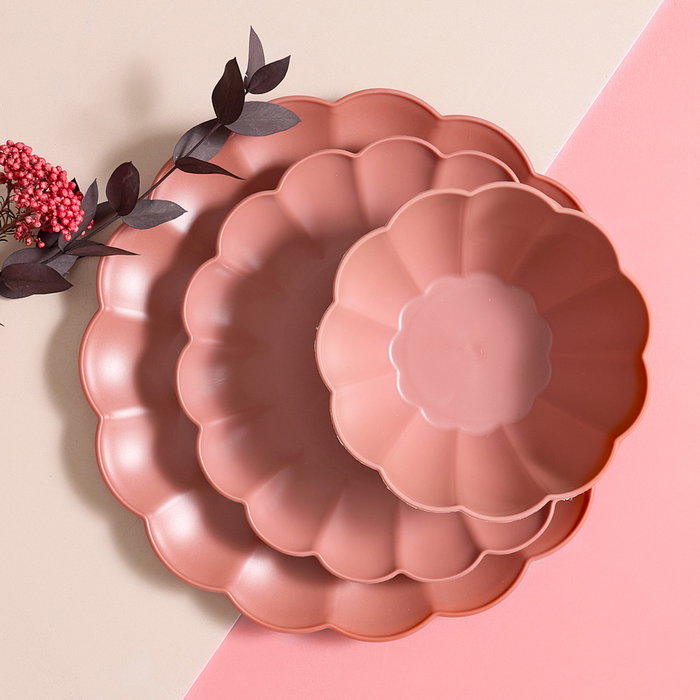 Home Deco Factory Plato Plástico Paradis Exotiqu 20,5 cm - Color Surtido
