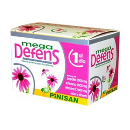 Pinisan Mega Defens 6 viales Complemento Alimenticio Sistema Inmunitario Equinácea Propóleo Saúco Drosera Vitamina C
