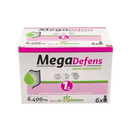 PINISAN Mega Defens 6Viales con Equinacea, Propóleo y Vitamina C para el Sistema Inmunitario