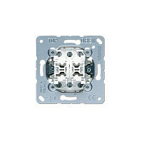 Jung 532-4 U UP-Doppeltaster con 2x2S y posición cero, Aluminio