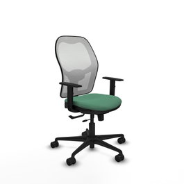 PIQUERAS Y CRESPO Silla de oficina Jorquera Verde esmeralda/Blanco