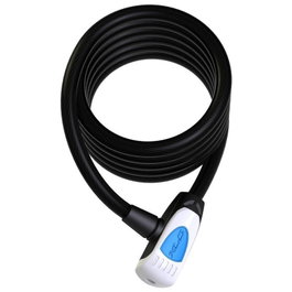 XLC Al Capone III LO-L08 Candado Antirrobo Cable Espiral con Doble Bloqueo y Cilindro Protegido