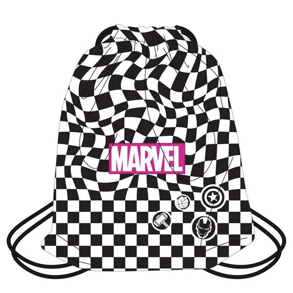 Cerdá Saquito Escolar Marvel, 30 x 39 cm, Bolso Infantil, Negro, Edad Recomendada 8-14 Años Cerdá Saquito Escolar Marvel, 30 x 39 cm, Bolso Infantil, Negro, Edad Recomendada 8-14 Años
