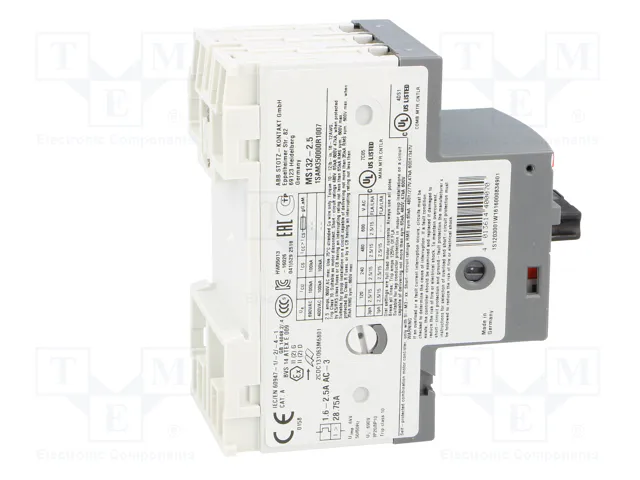 ABB MS132-2.5 Interruptor motorizado 0,75kW