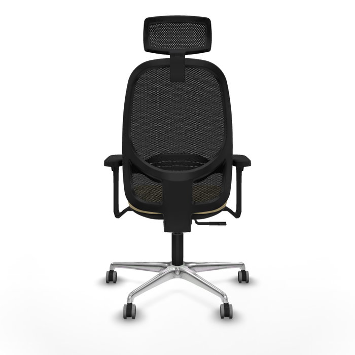 PIQUERAS Y CRESPO Silla de oficina Cilanco con mecanismo Sincro, Crema y Negro