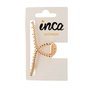 Inca Pinza para el Pelo Metálica en Color Dorado, Fina y Elegante - Accesorios de Belleza para Niños