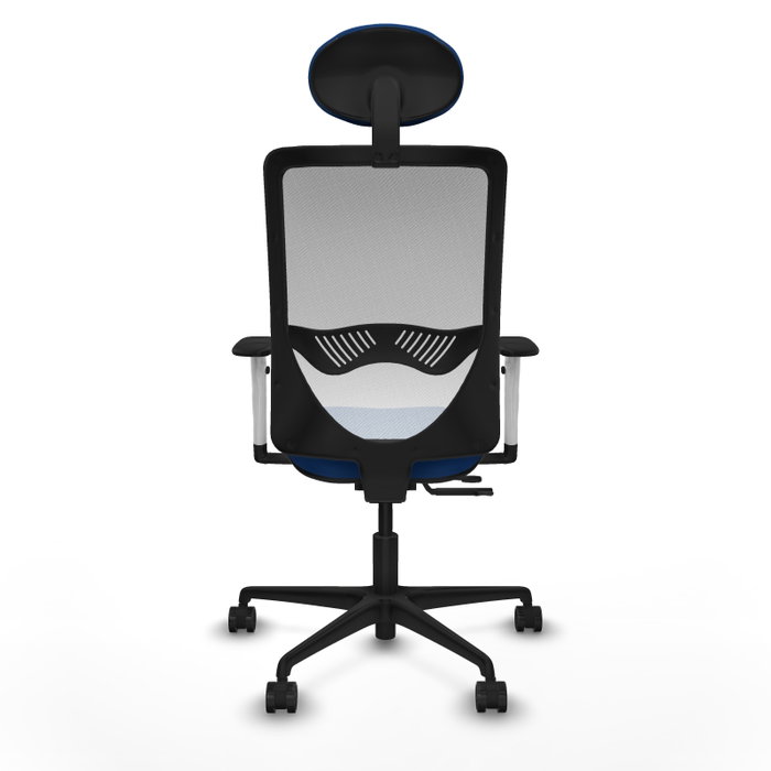 PIQUERAS Y CRESPO Silla de oficina Zulema Azul y Blanco con mecanismo Sincro/Traslack PIQUERAS Y CRESPO Silla de oficina Zulema Azul y Blanco con mecanismo Sincro/Traslack