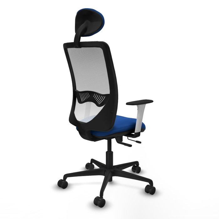 PIQUERAS Y CRESPO Silla de oficina Zulema Azul y Blanco con mecanismo Sincro/Traslack PIQUERAS Y CRESPO Silla de oficina Zulema Azul y Blanco con mecanismo Sincro/Traslack
