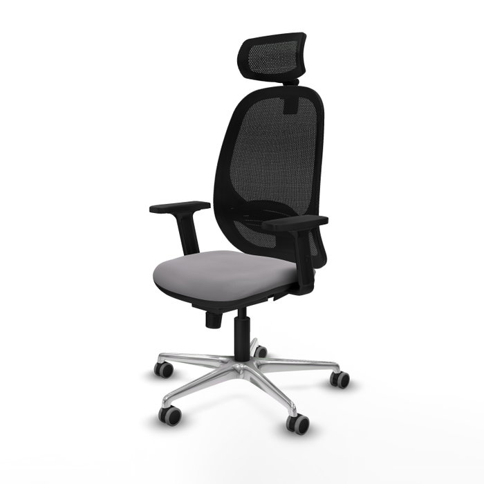 PIQUERAS Y CRESPO Silla de oficina Cilanco con mecanismo Sincro, Gris y Negro PIQUERAS Y CRESPO Silla de oficina Cilanco con mecanismo Sincro, Gris y Negro